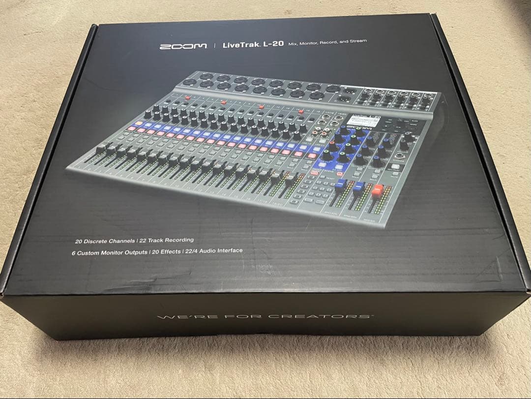 【動作確認済】ZOOM LiveTrak L-20 ＋ BTA1 ＋ FS01