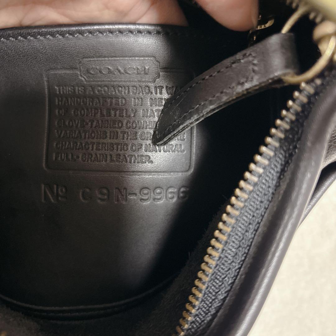 【希少　美品】OLD COACH ショルダーバッグ 9966 グラブタンレザー