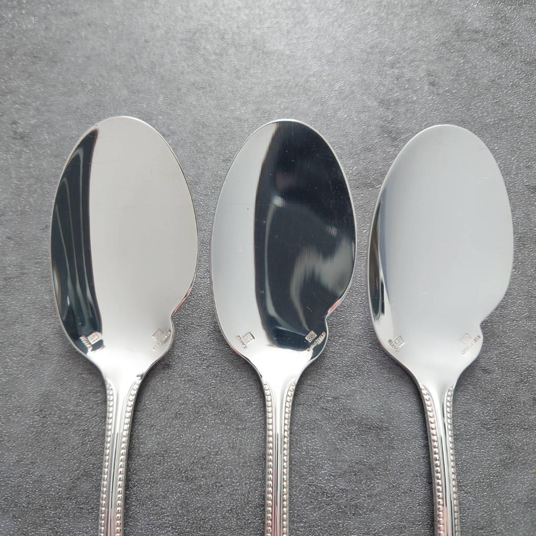極希少 美品 クリストフル パール ソーススプーン 3点