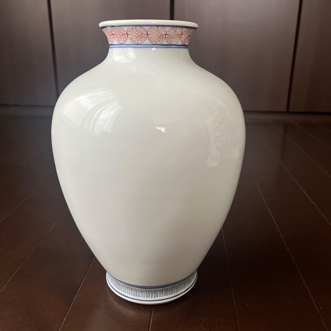 酒井田柿右衛門　二重角福　花瓶