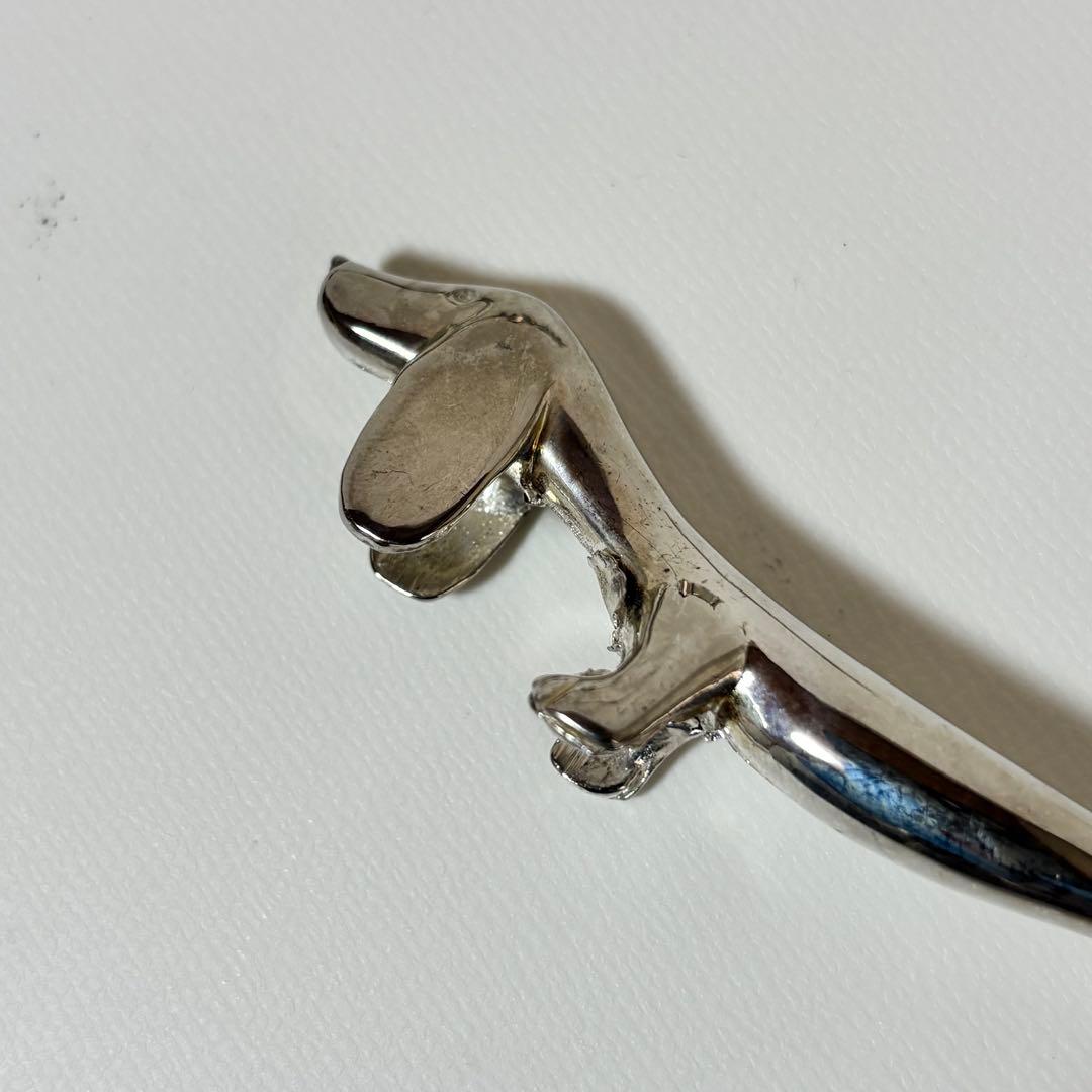 クィーン　ビクトリア　銀メッキ　犬型カトラリーレスト 12個セット