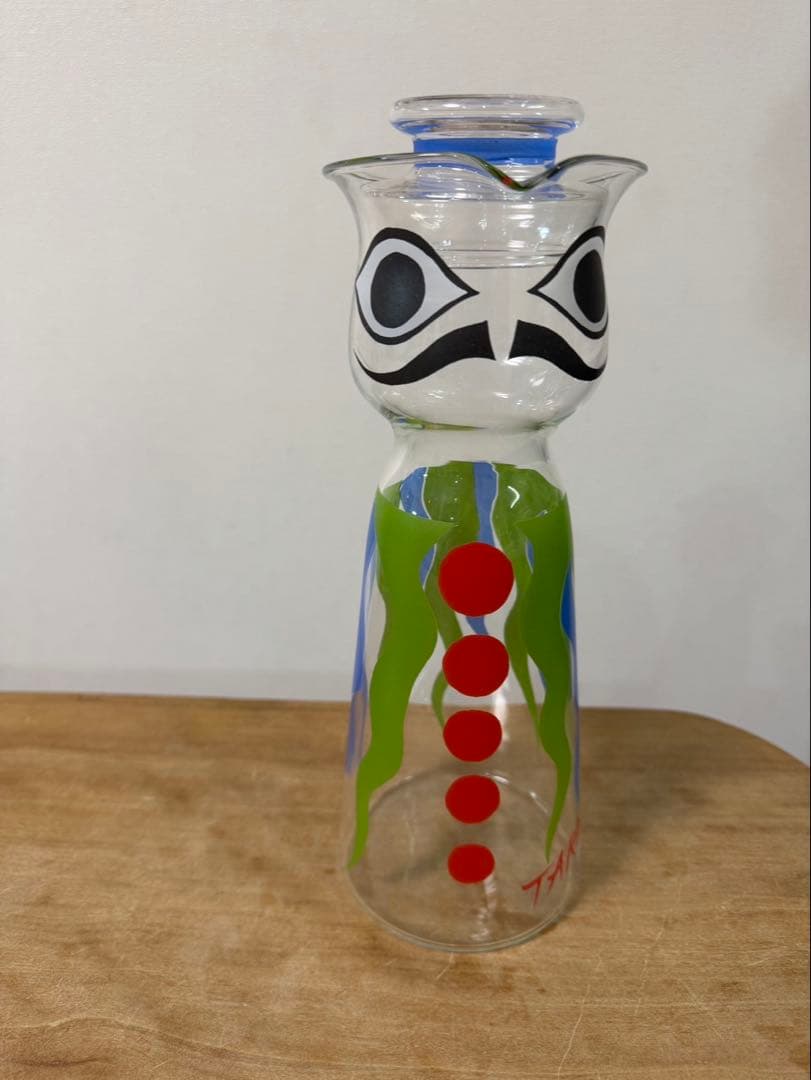 【激レア、完品】岡本太郎　水差し男爵　ガラス製ピッチャー