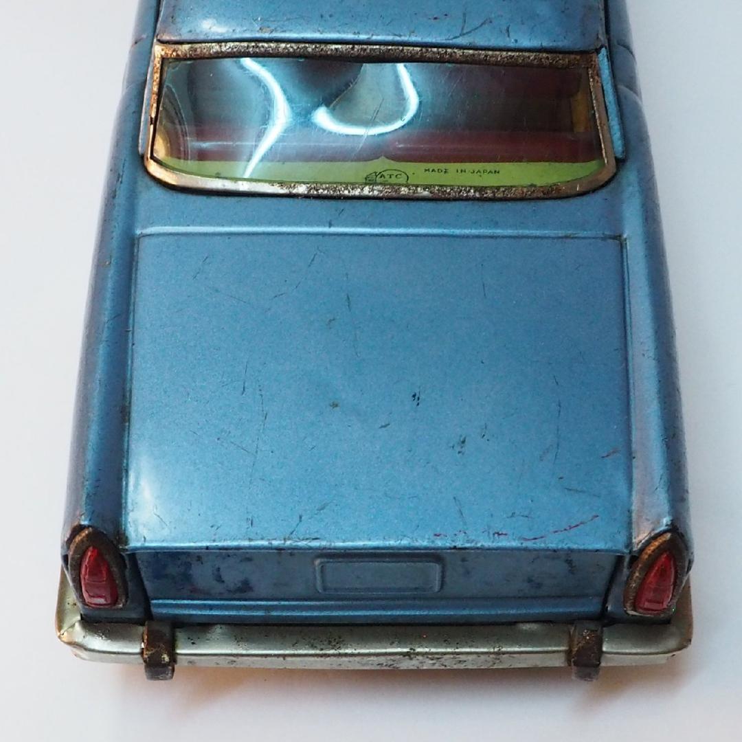 旭玩具【プリンス スカイライン スポーツ 青】当時物ブリキ製ミニカー TIN箱無