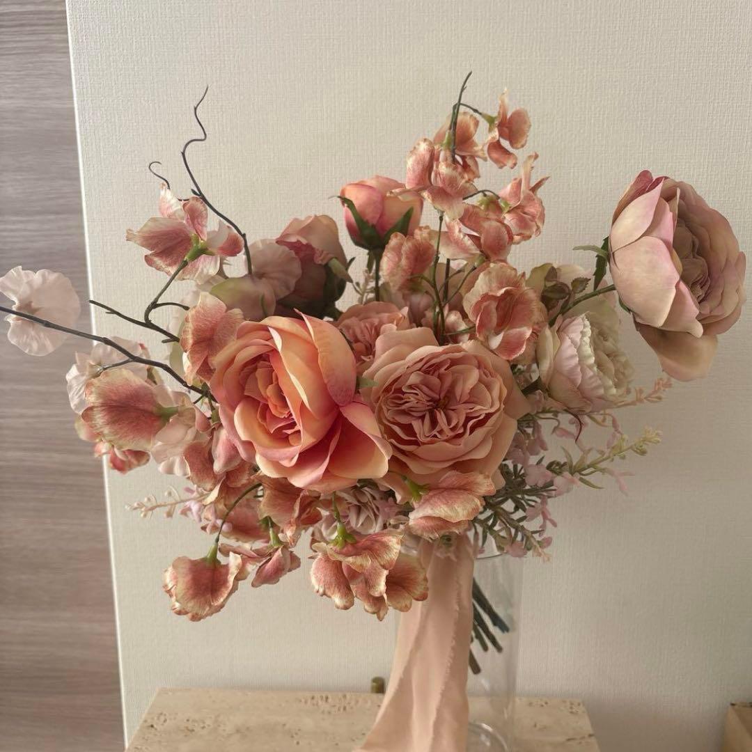 アーティシャルフラワー　ブーケ　ブートニア