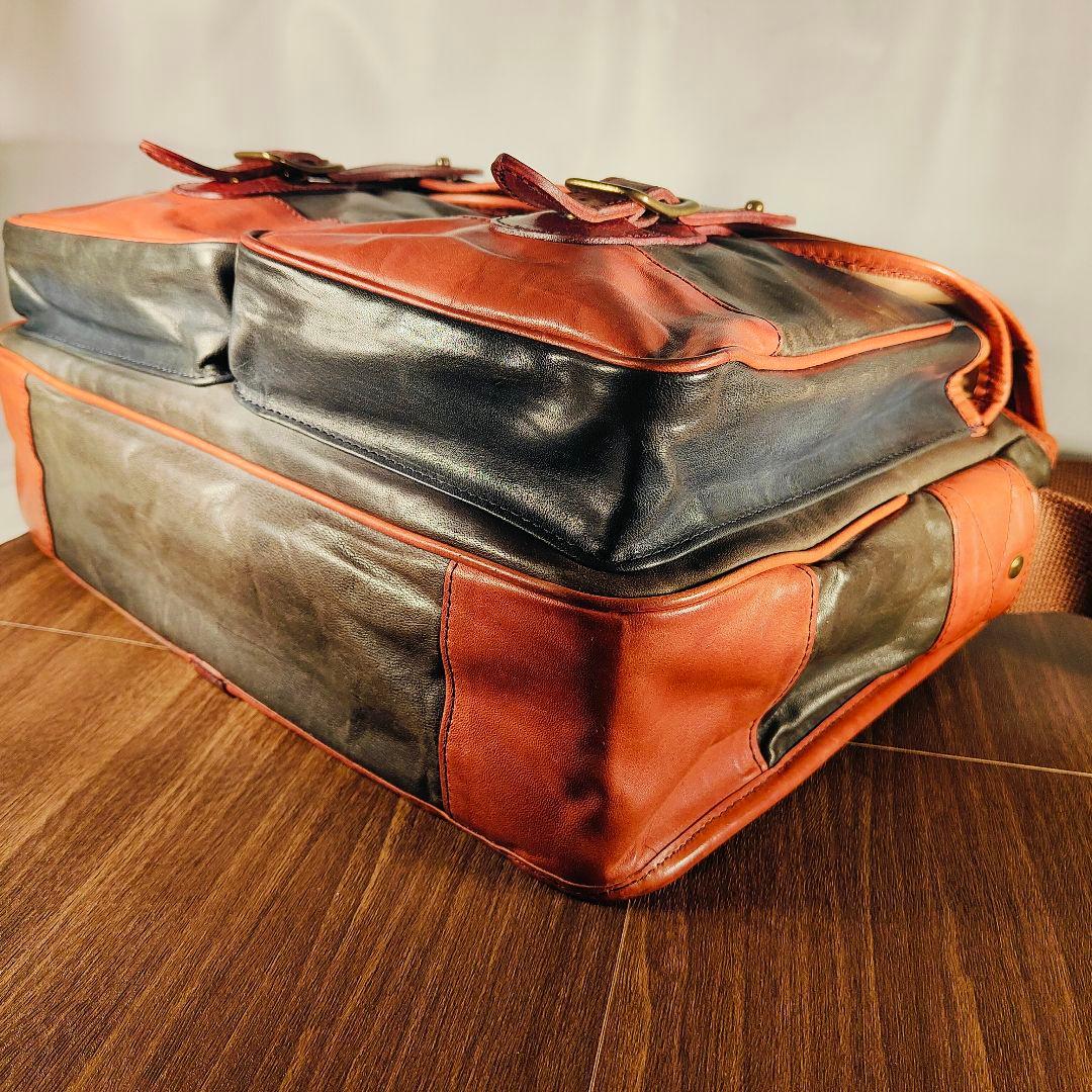 【極艶コードバン×ホースハイド】総馬革高級ビジネスバッグ　2way 日本製正規品