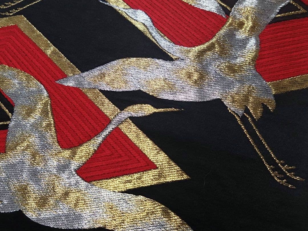 B186★豪華黒地刺繍高級袋帯13点まとめ売り★個人差着用/振袖/着物/リメイク