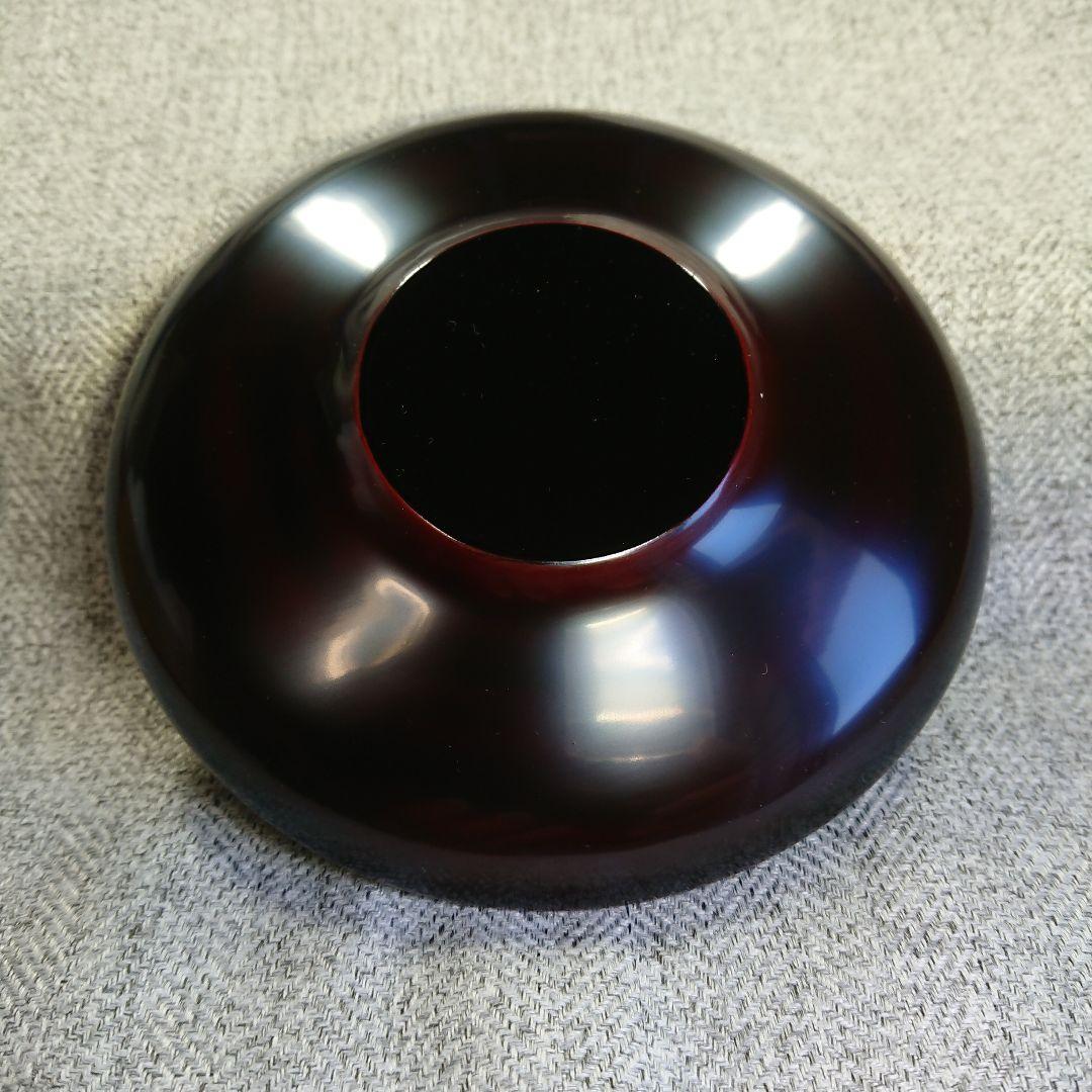 輪島塗 大雅堂 溜呂色 茶托 5客 輪島漆器 うるし塗装 天然木 地の粉漆下地