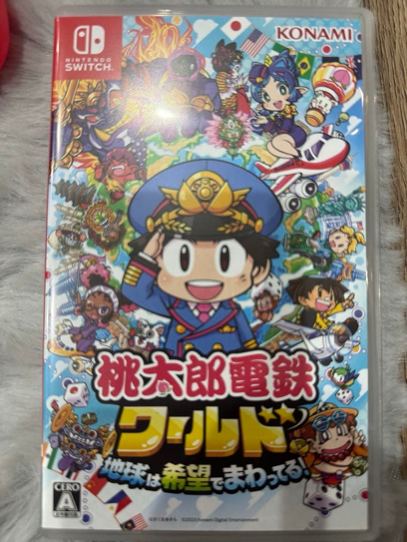 Nintendo Switch 本体　赤/青 Joy-Con 箱付き　ソフト5