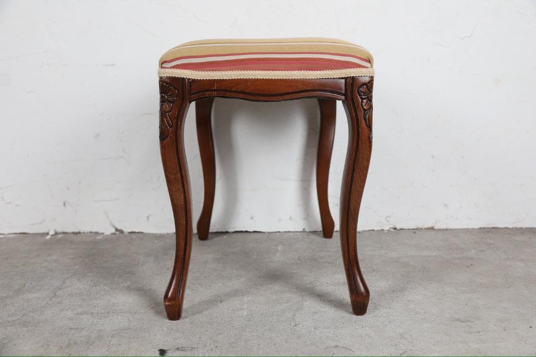 展示品『イタリア製』スツール オットマン チェア 椅子 猫脚 RWcha134