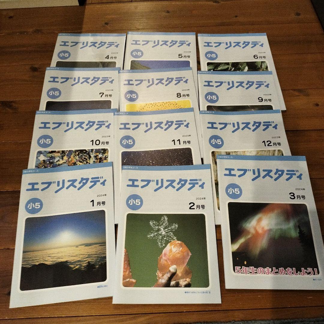 Z会 エブリスタディ小5 2023年 1年分 未記入（解答付き）