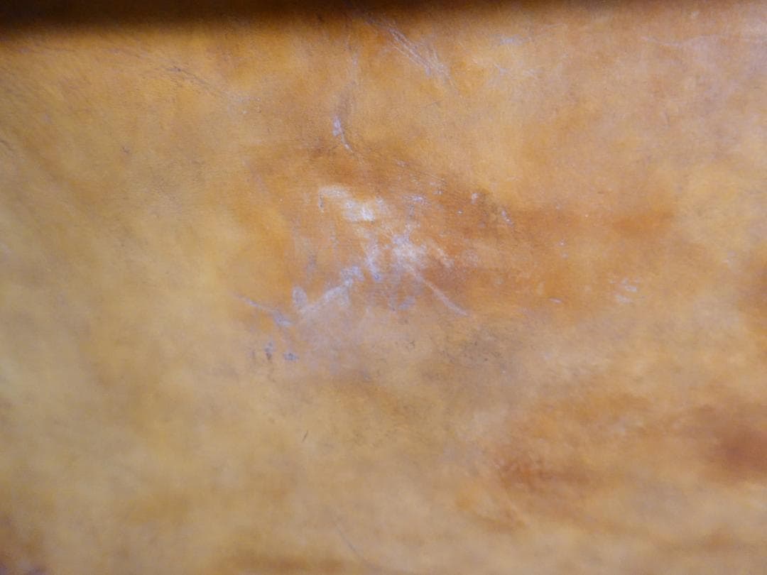 【価格見直しました】レザーソファ 3人掛け 本革調 アンティーク風 ノーブランド