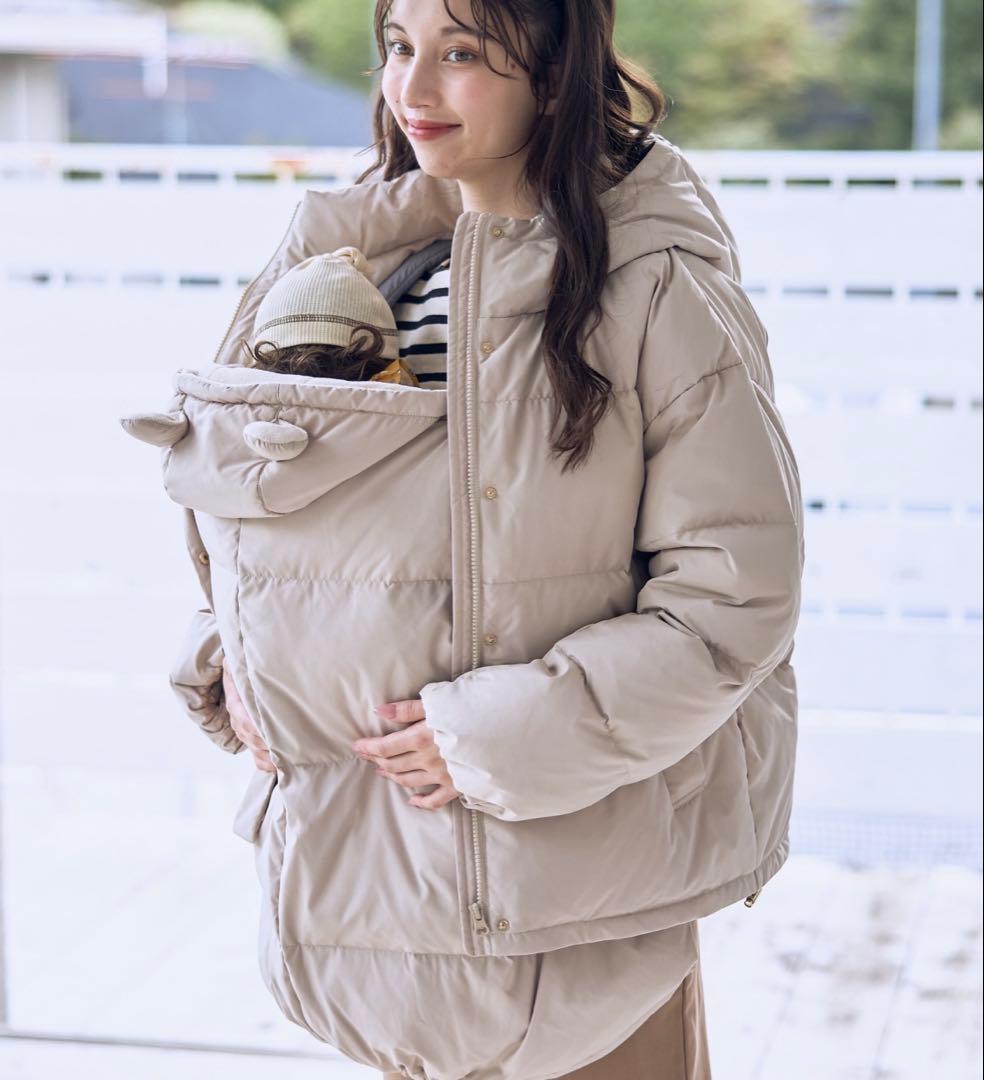 【新品】Rosemadame マットタフタダウンショートママコート＆ケープセット