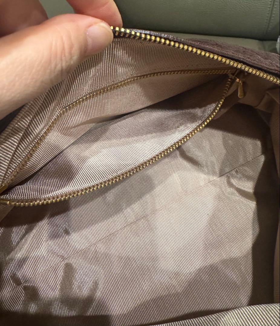 PRADA ワンショルダーバッグ 革製 レザー ブラウン 中古品