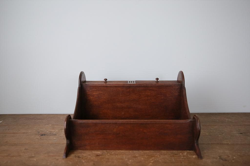 フランスアンティーク木製ウォールシェルフ/壁掛けラック/飾り棚(90-235)