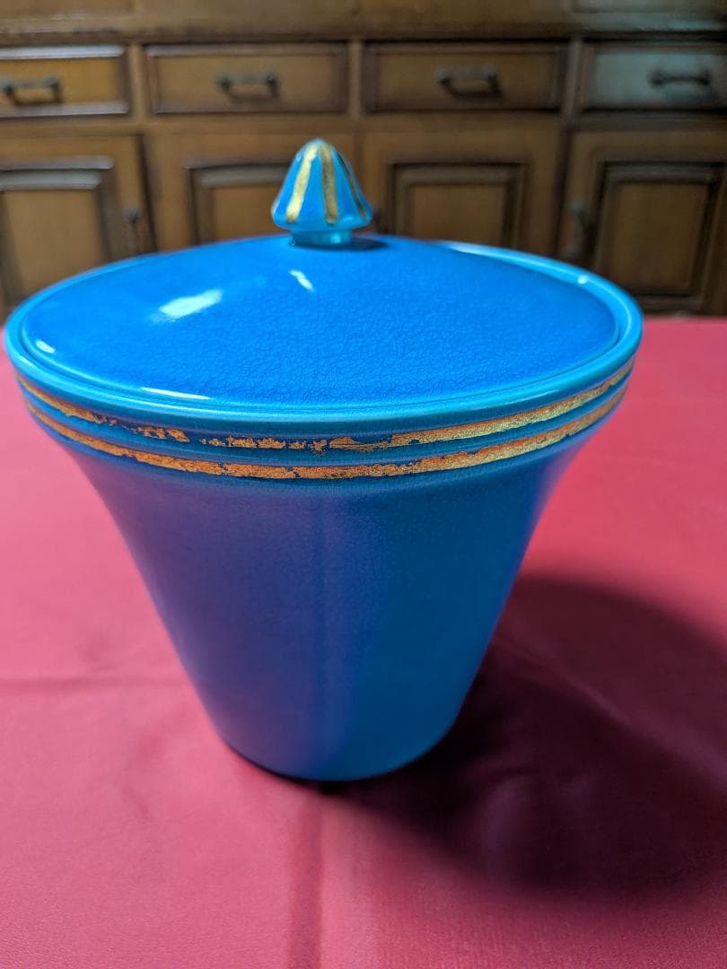 浅黄交趾　末広水指