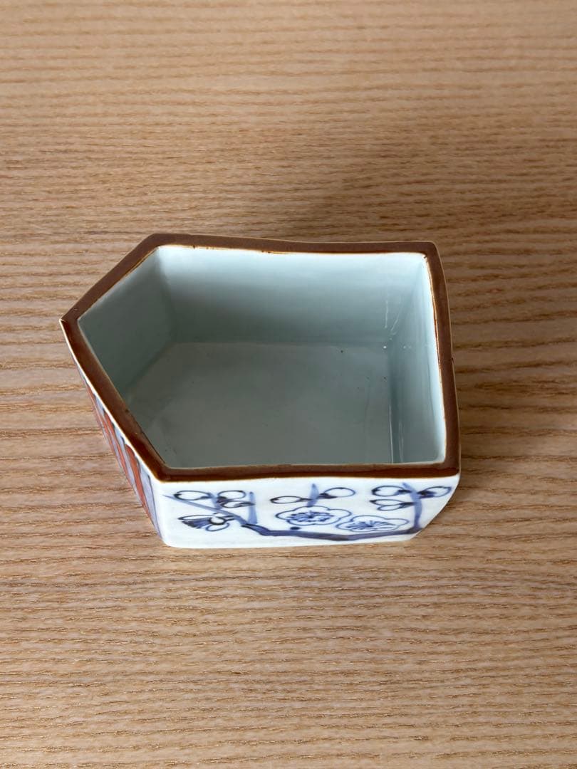 京都の陶芸家、竹中浩さんの色繪梅竹文向付6客　桐箱入