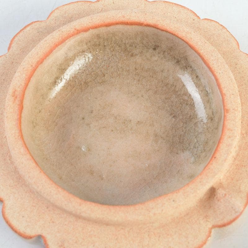 茶道具　萩焼　増野陶花作　花香合　共箱　V　9720