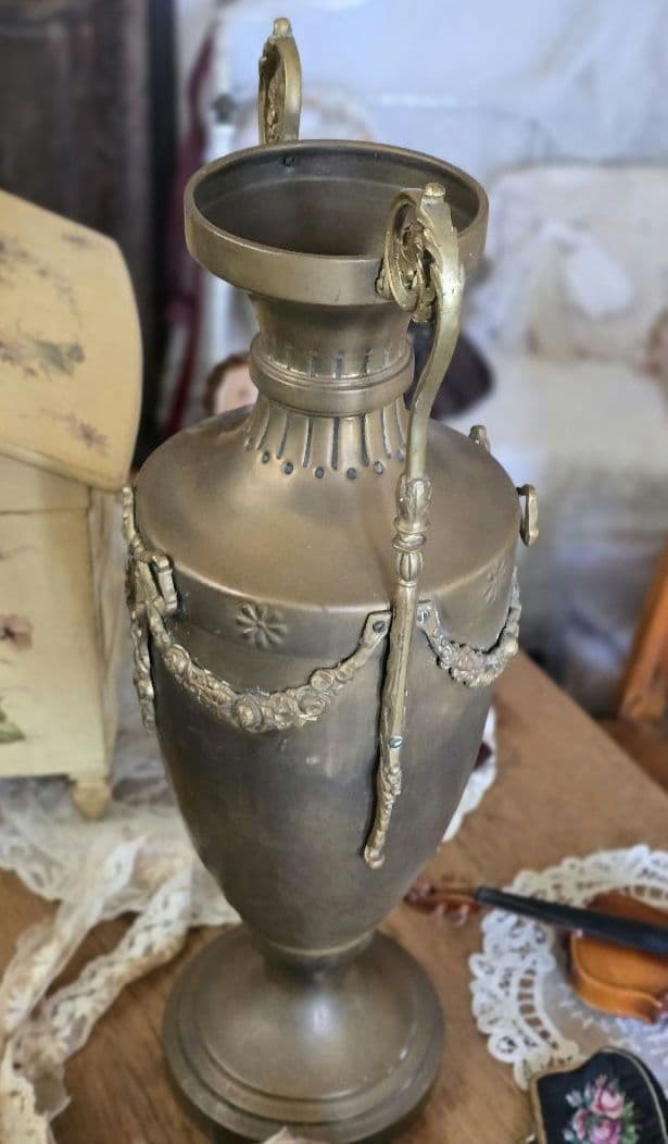 マリン　アンティーク　真鍮　フラワーベース