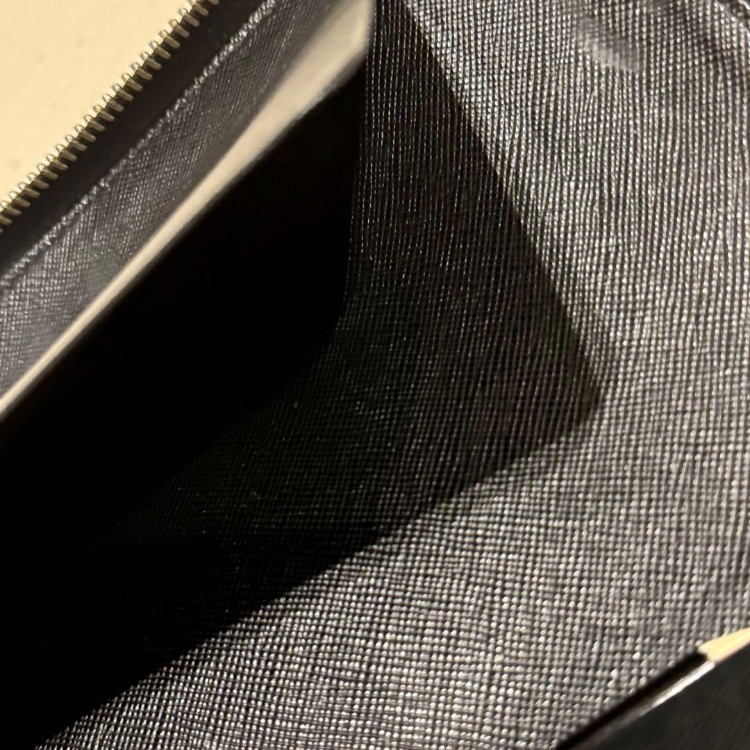 d*n様 PRADA プラダ 長財布 サフィアーノ ブラック 1M1188