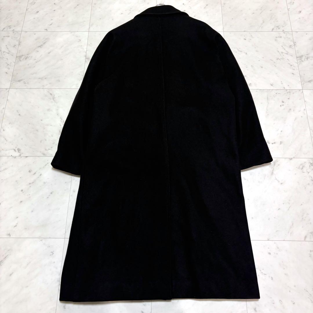 メゾンキツネ ロングコート ラップコート オーバーサイズ 大きい 黒 XL相当