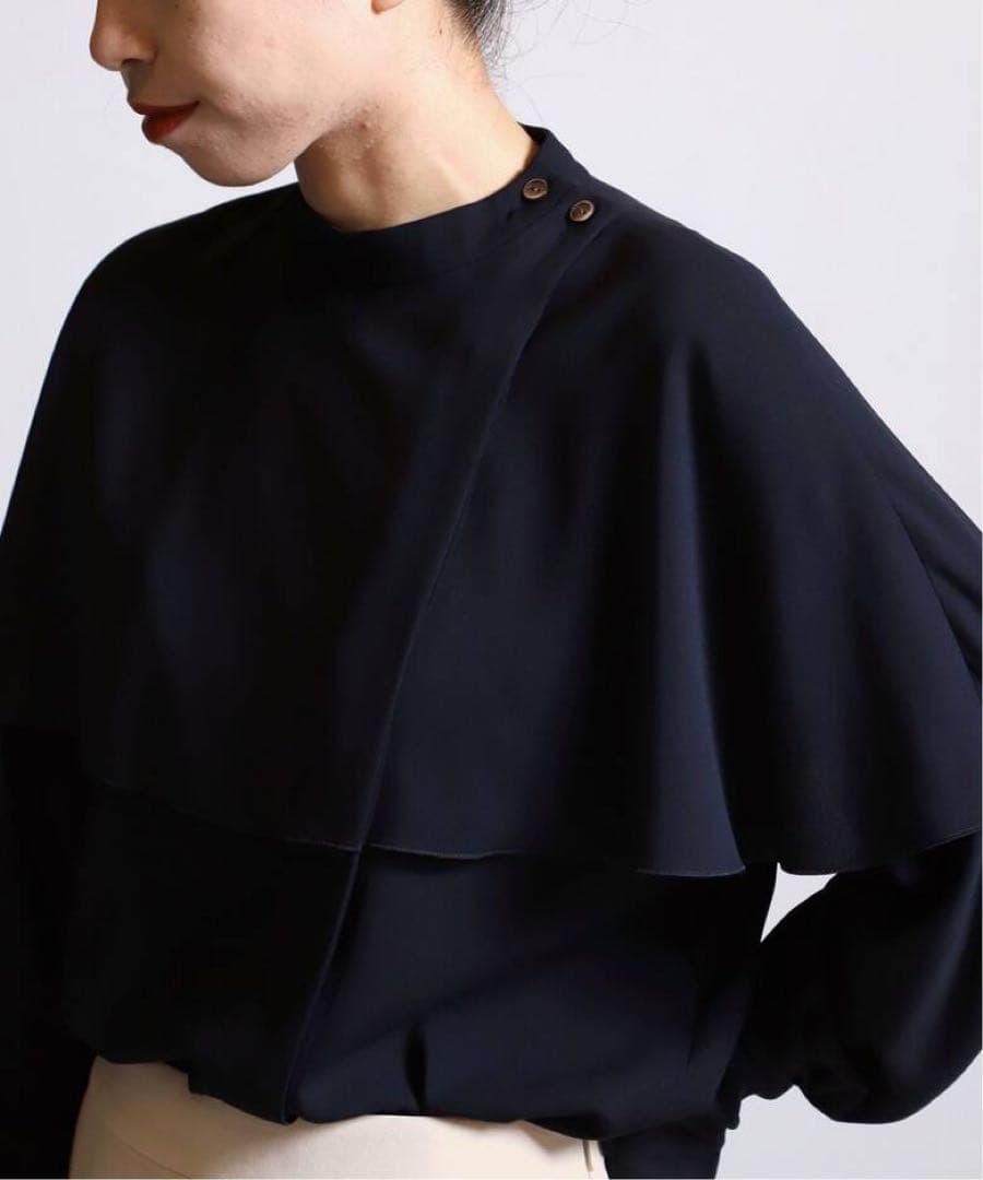 VERMEIL par iena バックサテン　ケープブラウス 卒業式　入学式