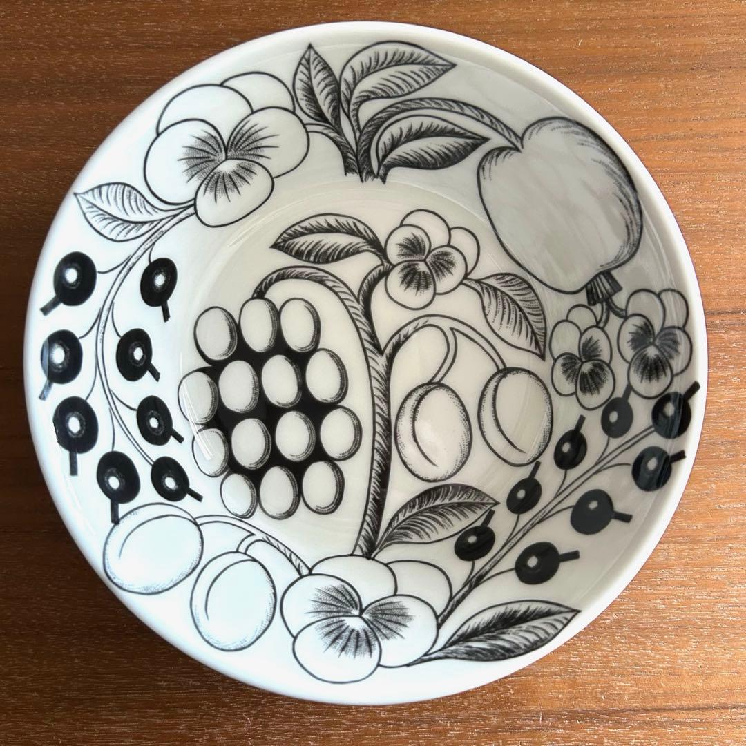 アラビア ブラックパラティッシ ボウル 旧ロゴ