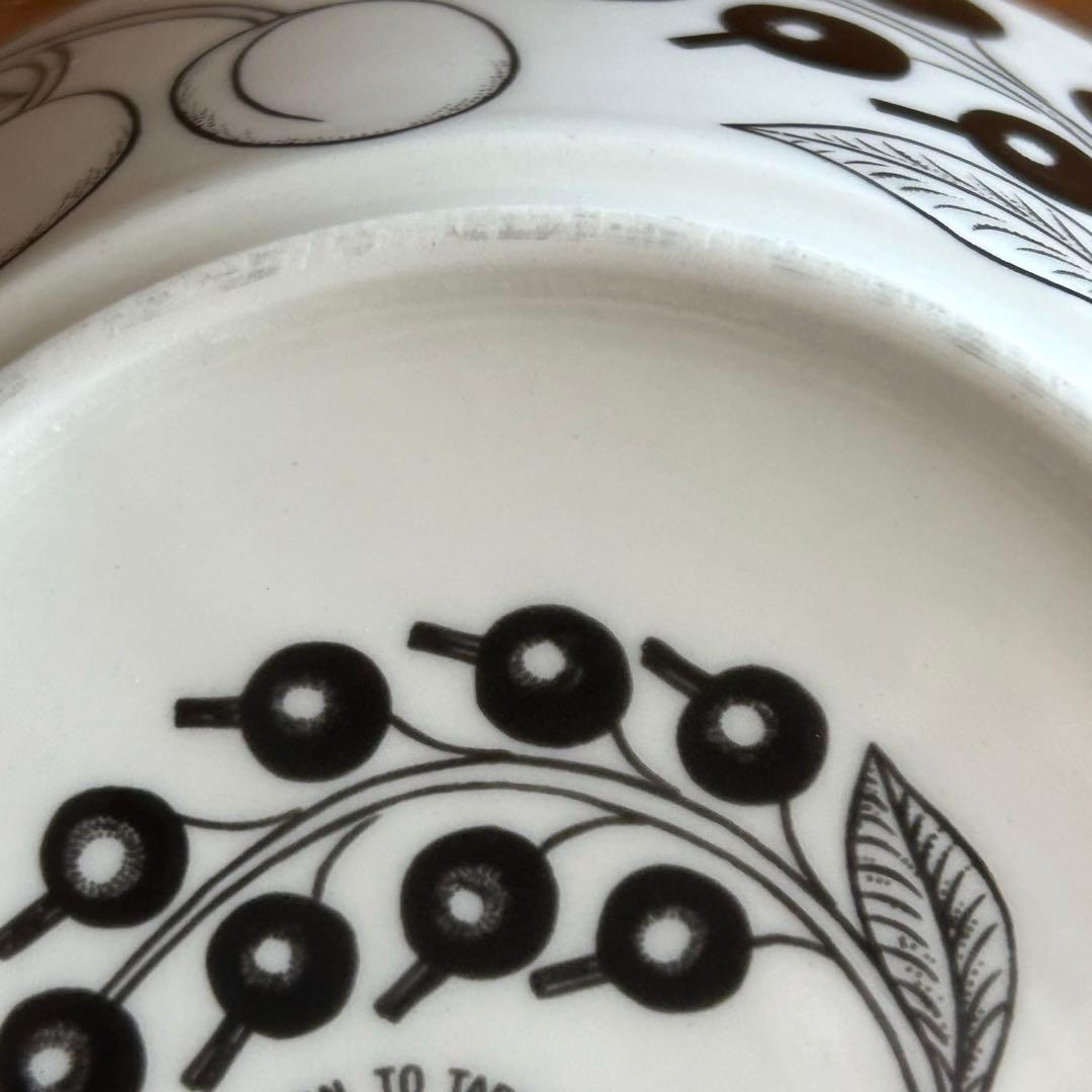 アラビア ブラックパラティッシ ボウル 旧ロゴ