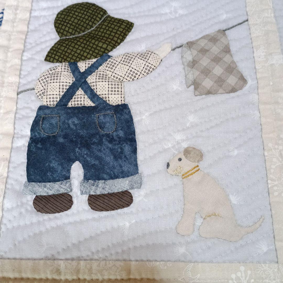 ハンドメイド～♪ アップリケのパッチワークキルト カントリー「スーとビリー」