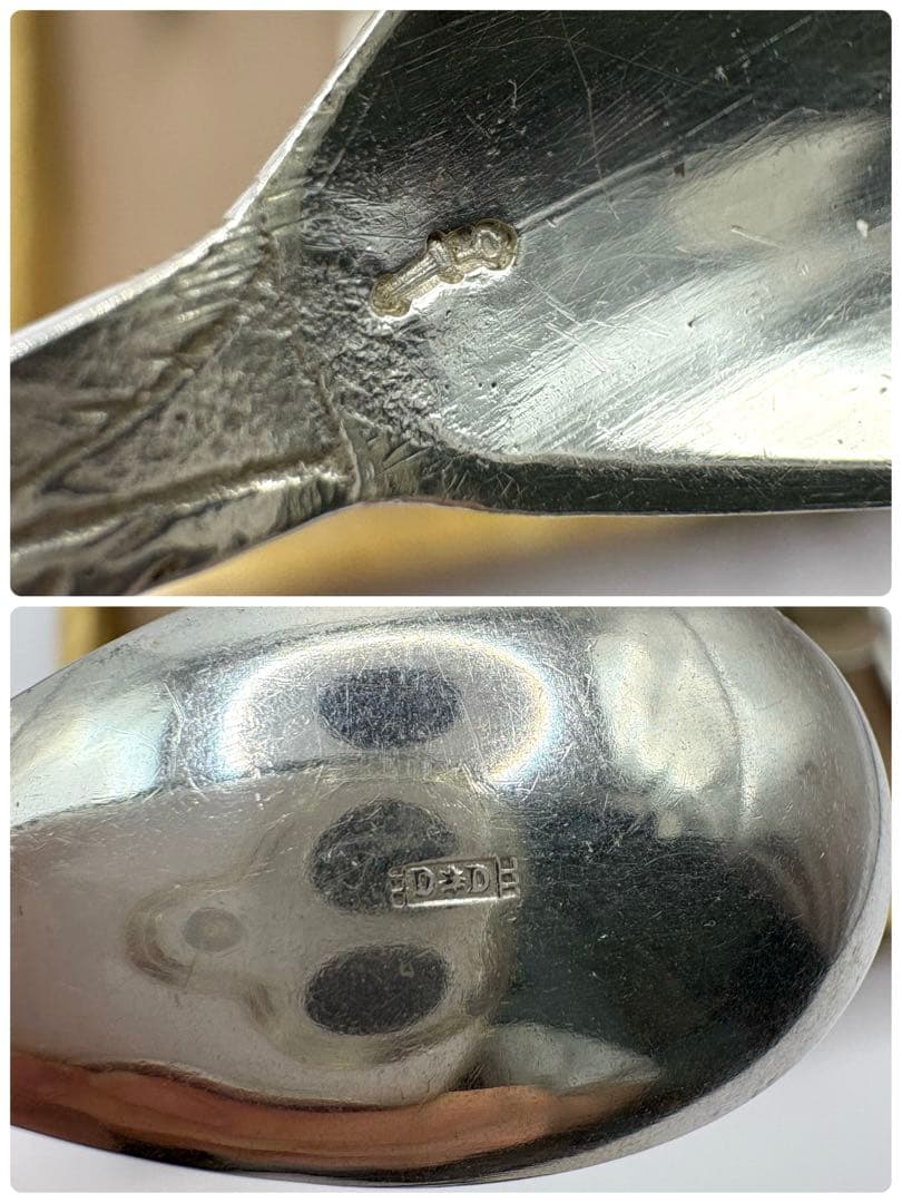 【最終お値下げ】 ヴィンテージフラワーモチーフシルバープレートスプーン6本セット