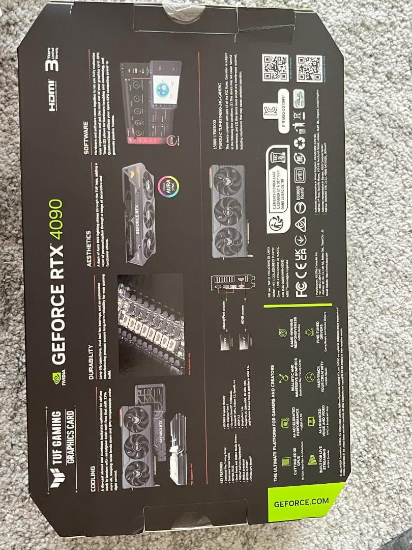 グラフィックボード・グラボ・ビデオカード ASUS TUF Gaming GeForce RTX 4090