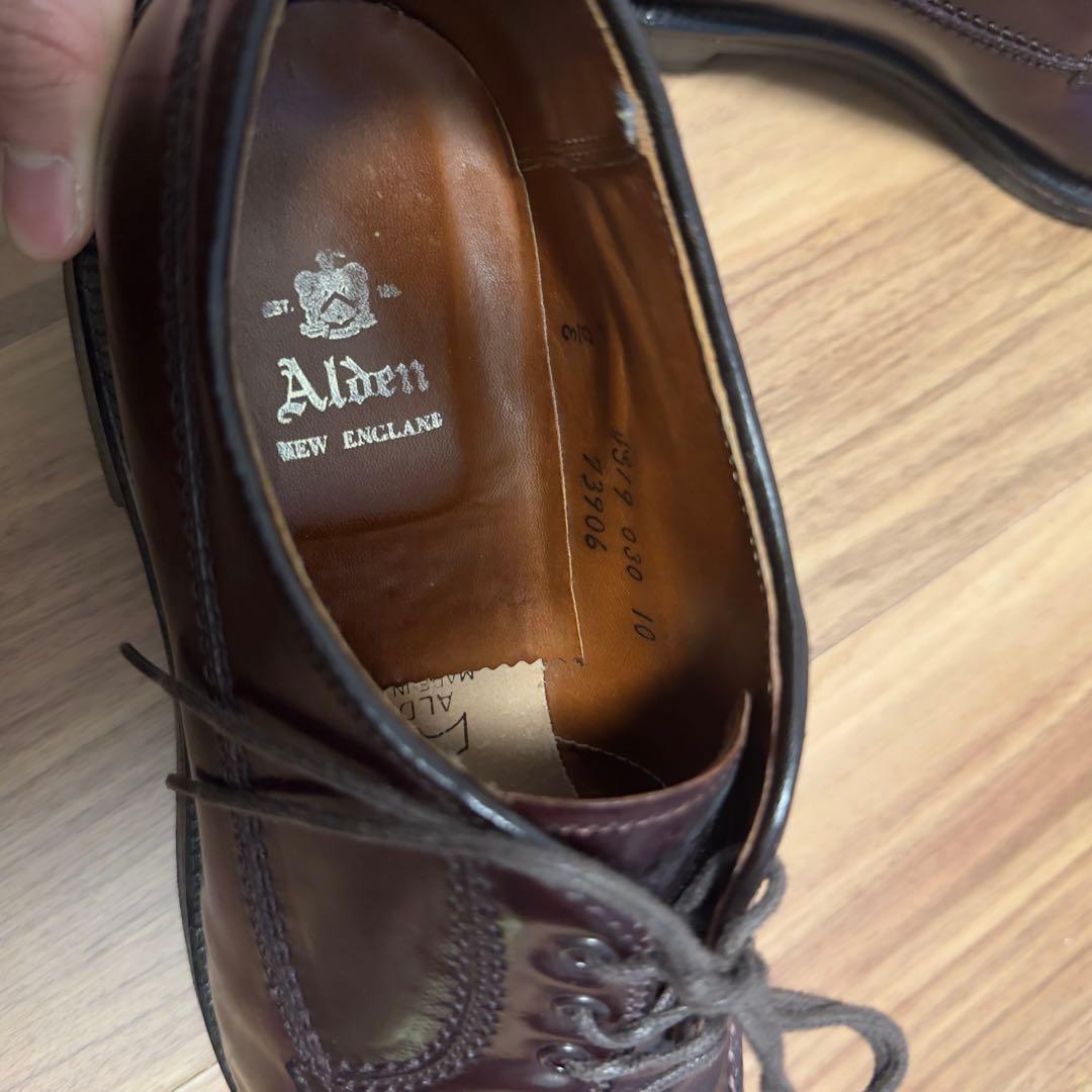 Alden Moctoe モックトゥ バーガンディ コードバン 8E