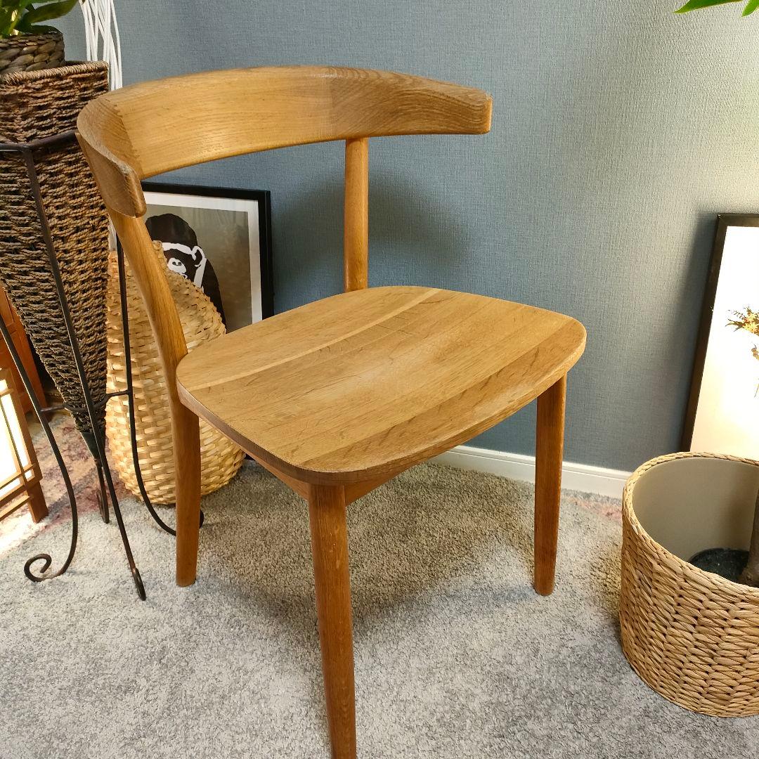 【コリィ】無印良品 オーク無垢材チェア オイル仕上げ 北欧ナチュラル