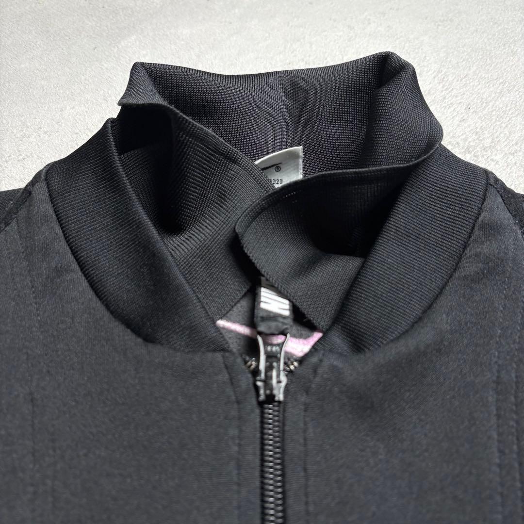 90s ナイキ ハーフジップ　プルオーバートラックジャケット　銀タグ　刺繍ロゴ