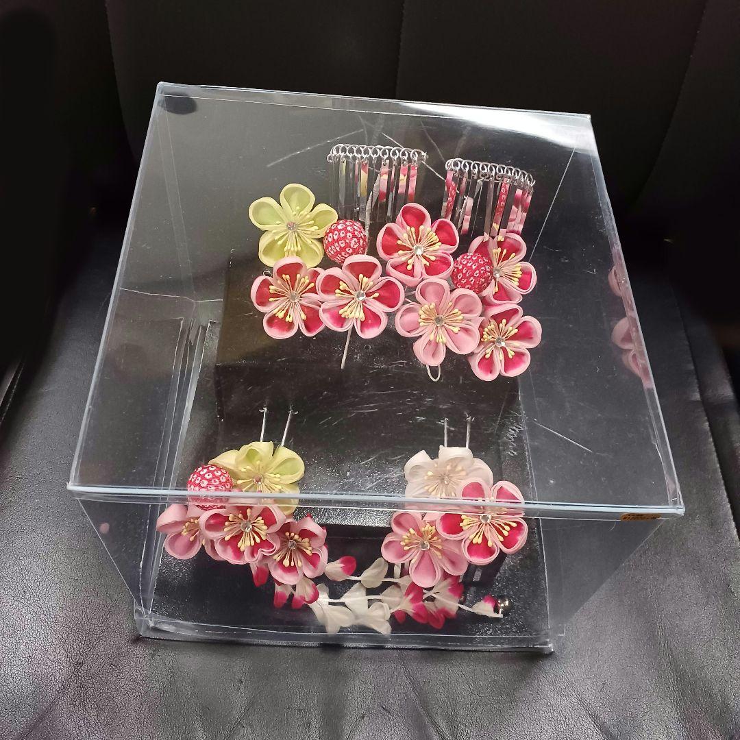 豪華【高島屋】七五三　勝山かんざし　 髪飾り　3点セット　日本髪　簪　つまみ細工