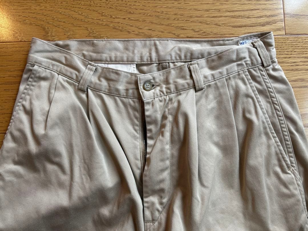 オアスロウ　orslow ツータックワイドトラウザー