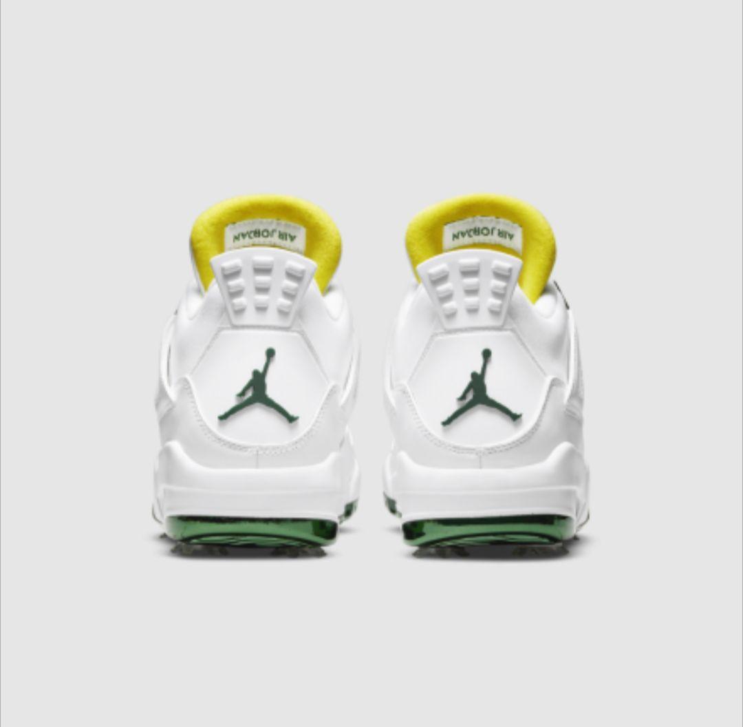 値下げ【レアモデル】NIKE JORDAN 4 GOLF 白緑黃 25.5cm