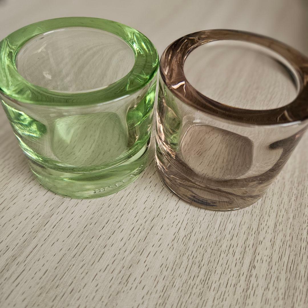 イッタラ　kivi 中間色　2個セット　キャンドルホルダー