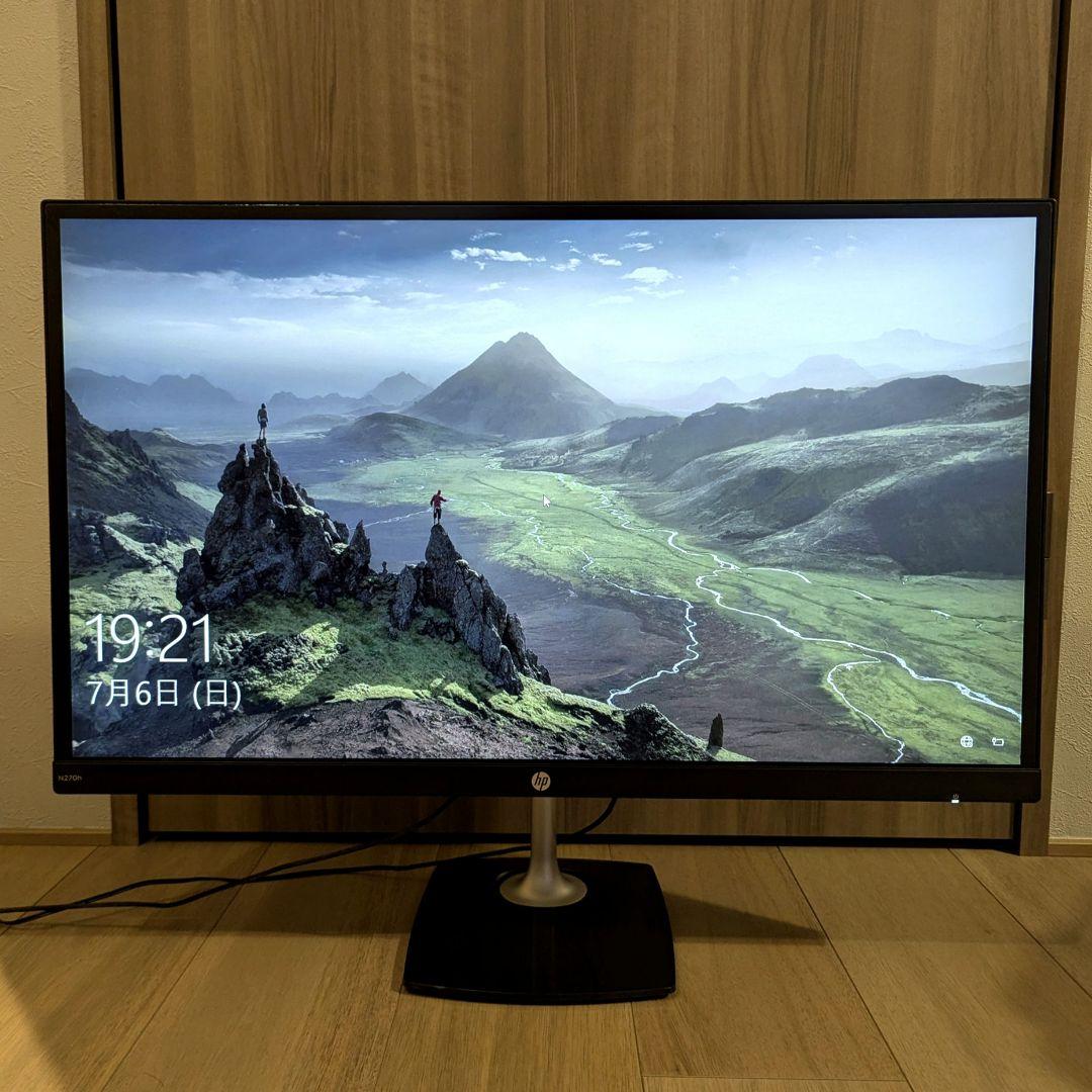 HP N270h 27インチワイドIPSモニター 高さ調整 角度調整