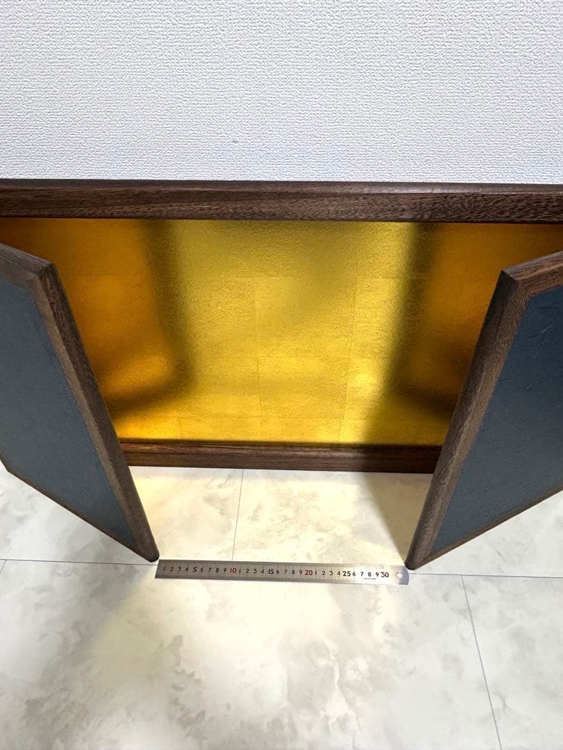 超美品　特大　お雛様　親王飾り用　総焼桐　①屏風金箔15号②飾台(竜鬢畳)40号