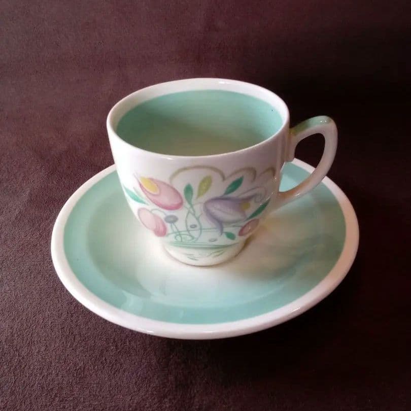 イギリス ス—ジ—•ク—パ― デミタスコーヒーカップ&ソ—サ—