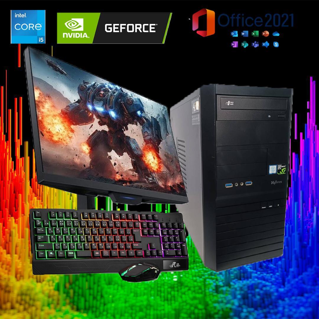 【激安ゲーミングPCフルセット】i5 快適動作！MS Office搭載 ドスパラ