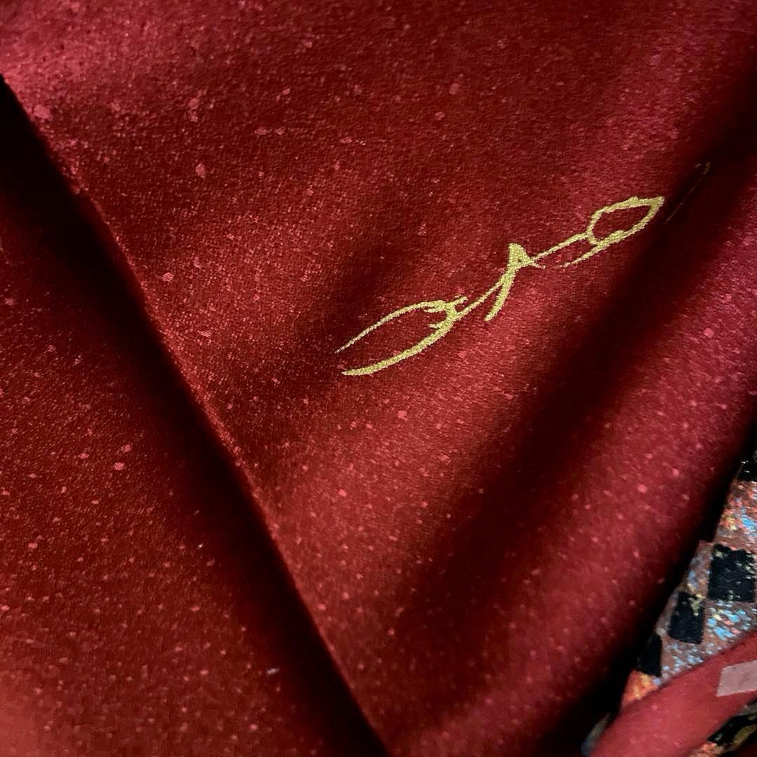 振袖フルセット　高身長　手描き友禅　コシノブランド　成人式振袖　振袖　裄丈68