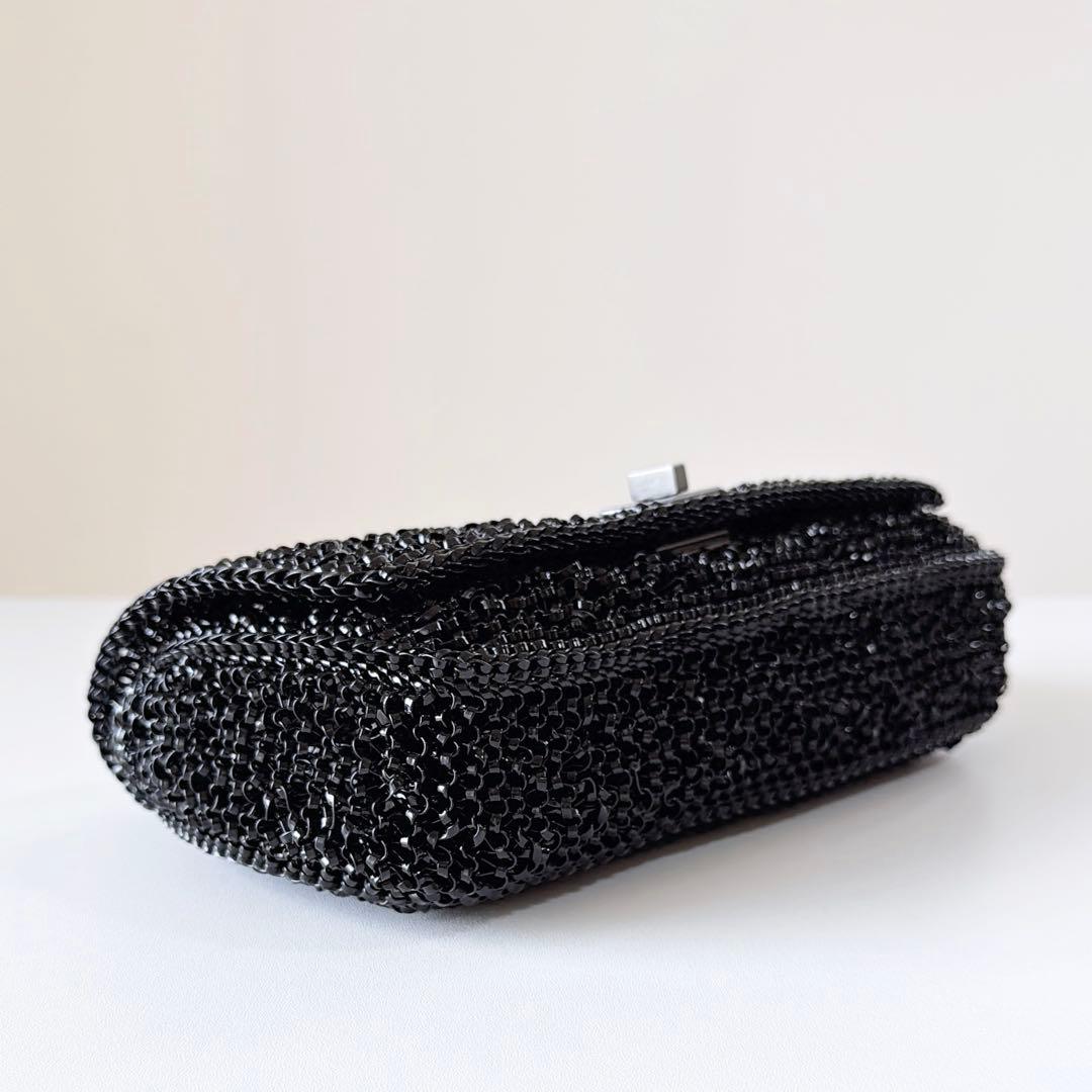 現行品　未使用アンテプリマ　ルッケット II ミディアム　横長　エナメルブラック