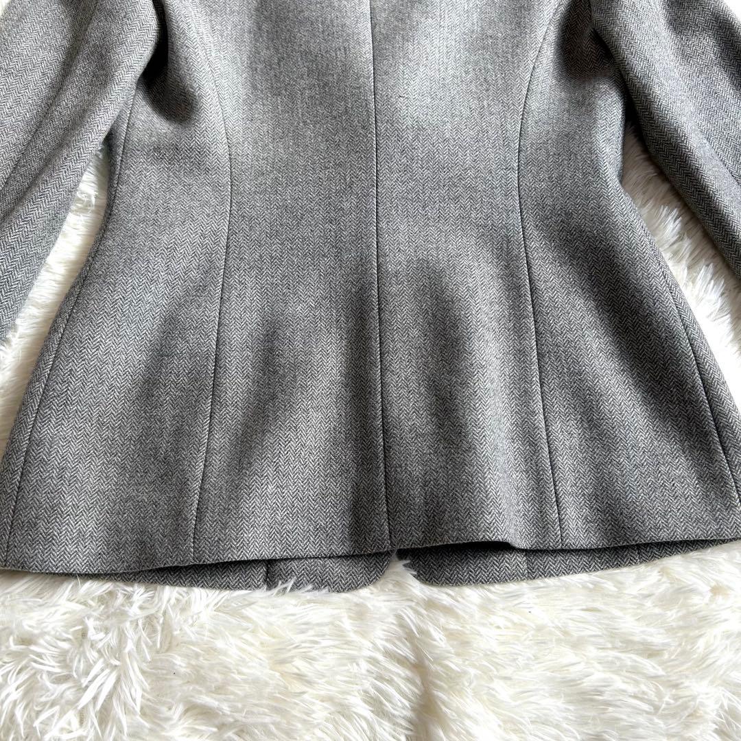美品 CELINE テーラードジャケット 38 ヘリンボーン ツイード