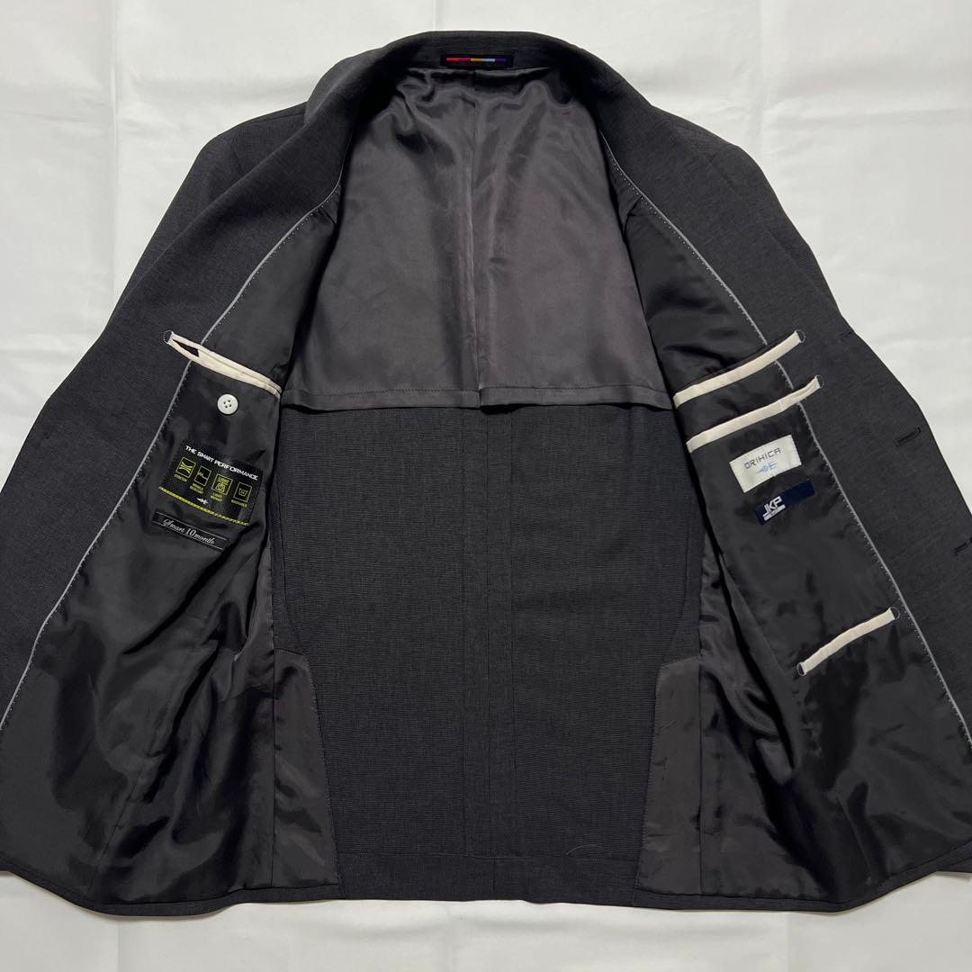 極美品✨️ORIHICA オリヒカ 高機能 スーツ グレー JKP 洗える A4