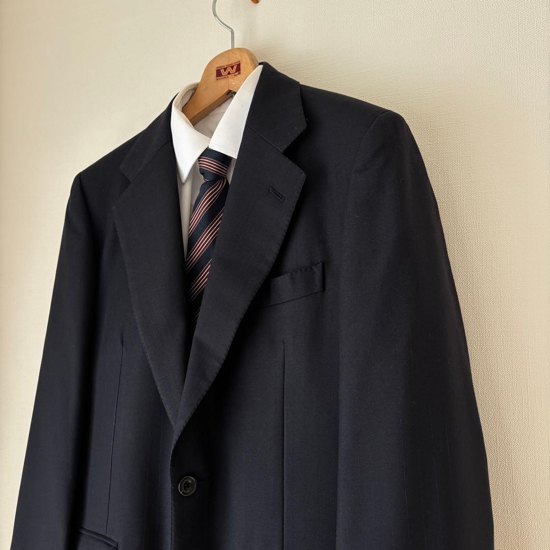 Burberry バーバリー ヴィンテージ ネイビー ストライプ セットアップM