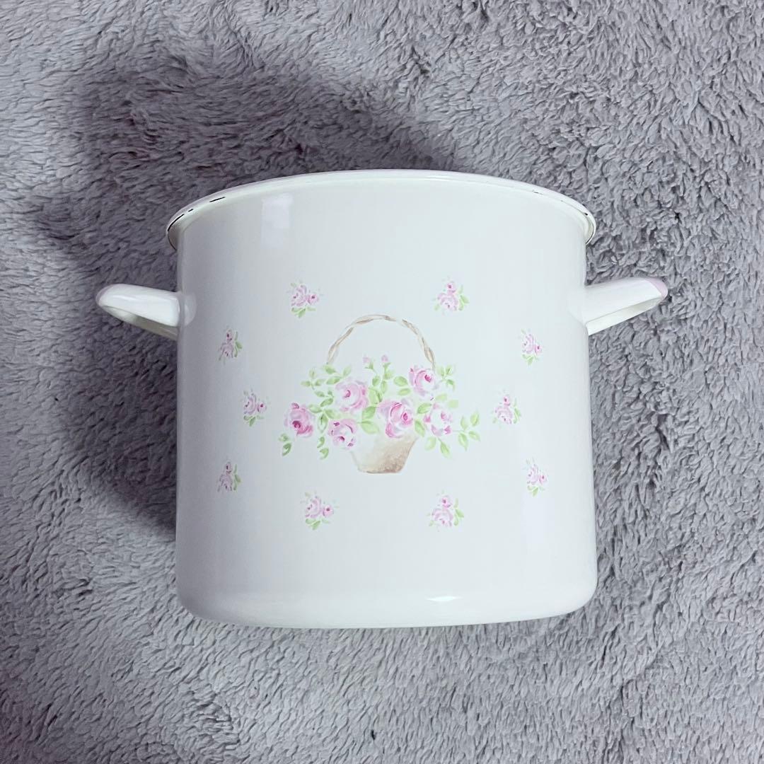 イマン　ローズバスケット　ホーローストッカー