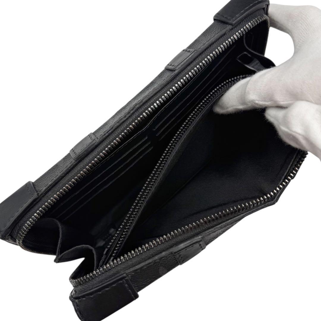 6222 美品 ルイヴィトン モノグラムエクリプス ソフトトランク・ウォレット