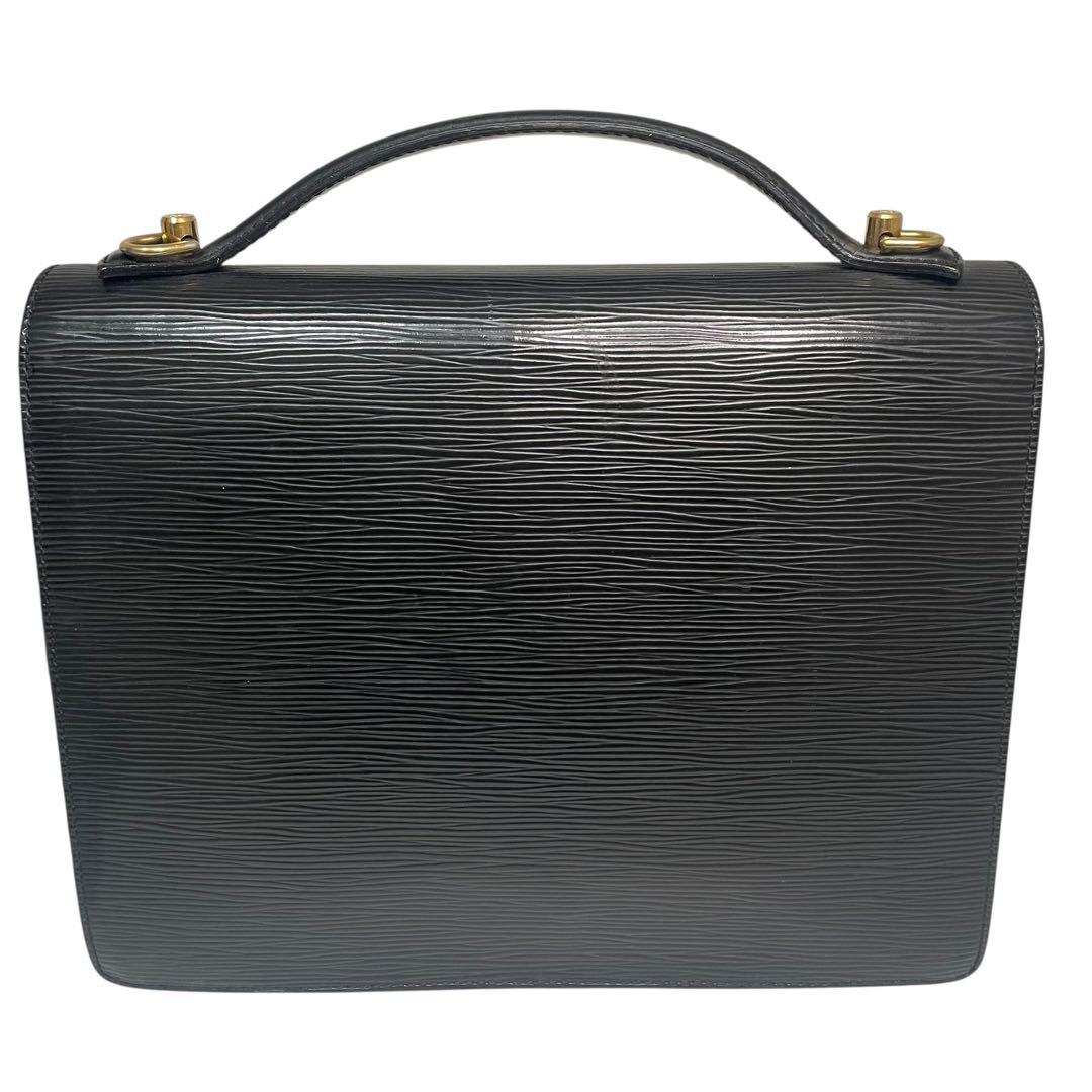 ルイヴィトン エピ モンソー28 ノワール ハンドバッグ