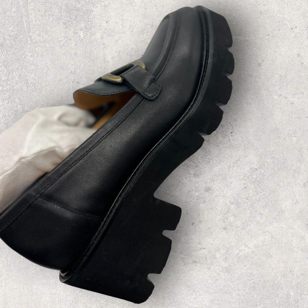 美品☆MACKINTOSH PHILOSOPHY ☆厚底ローファー☆ブラック☆